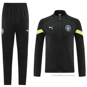 Chandal de Chaqueta del Manchester City 2022-2023 Negro Chandal de Chaqueta del Manchester City 2022-2023 Negro