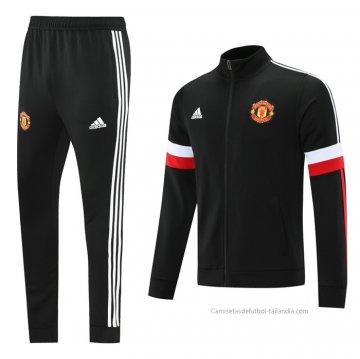 Chandal de Chaqueta del Manchester United 2021-2022 Negro