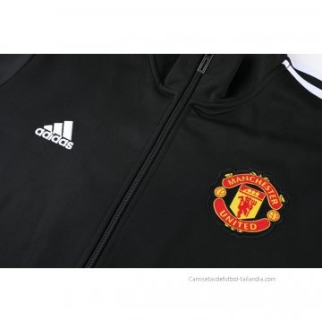 Chandal de Chaqueta del Manchester United 2021-2022 Negro