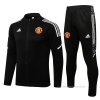 Chandal de Chaqueta del Manchester United 2021-2022 Negro y Blanco Chandal de Chaqueta del Manchester United 2021-2022 Negro y Blanco