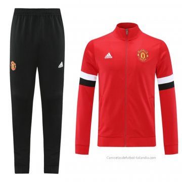 Chandal de Chaqueta del Manchester United 2021-2022 Rojo Chandal de Chaqueta del Manchester United 2021-2022 Rojo