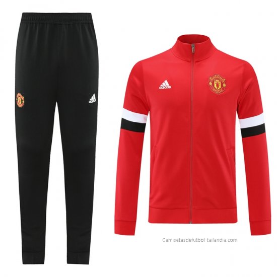 Chandal de Chaqueta del Manchester United 2021-2022 Rojo - Haga un click en la imagen para cerrar