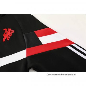 Chandal de Chaqueta del Manchester United Nino 2024-2025 Negro