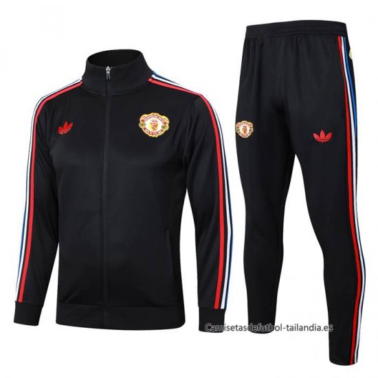 Chandal de Chaqueta del Manchester United Nino 2024-2025 Negro - Haga un click en la imagen para cerrar