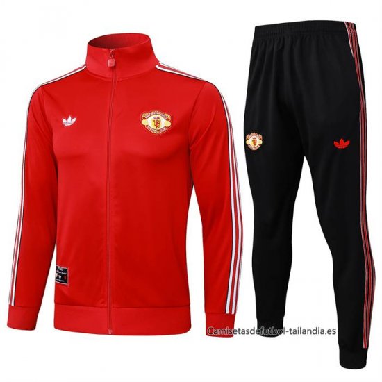 Chandal de Chaqueta del Manchester United Nino 2025-2026 Rojo - Haga un click en la imagen para cerrar