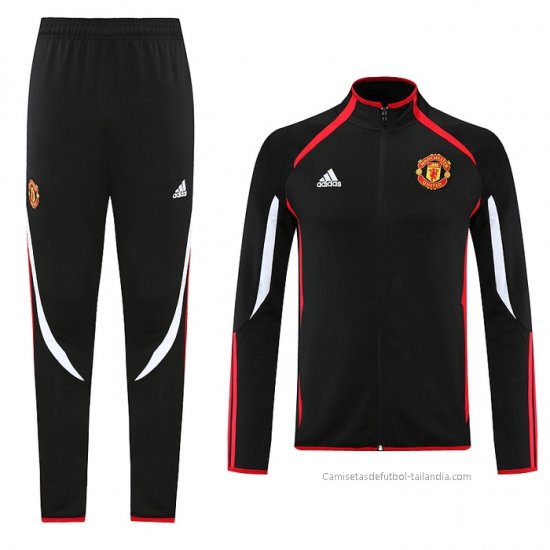 Chandal de Chaqueta del Manchester United Teamgeist 2021-2022 Negro - Haga un click en la imagen para cerrar