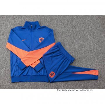 Chandal de Chaqueta del Paises Bajos 2024-2025 Azul