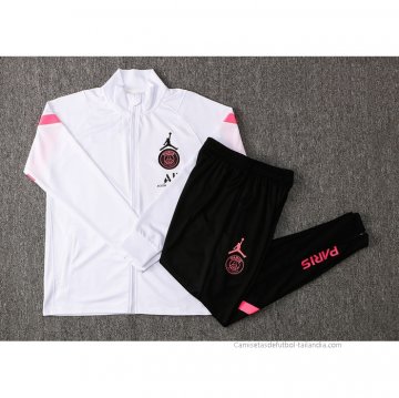 Chandal de Chaqueta del Paris Saint-Germain 2021-2022 Blanco