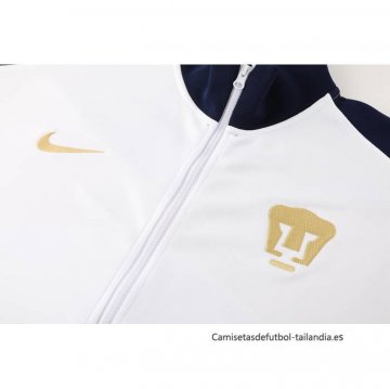 Chandal de Chaqueta del Pumas UNAM 2024-2025 Blanco