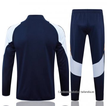 Chandal de Chaqueta del Real Madrid 2024-2025 Azul Oscuro