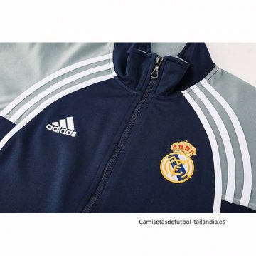 Chandal de Chaqueta del Real Madrid 2025-2026 Negro Gris