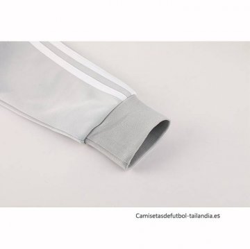 Chandal de Chaqueta del Real Madrid 2025-2026 Nino Gris Blanco