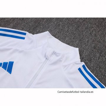 Chandal de Chaqueta del Real Madrid Nino 2025-2026 Blanco