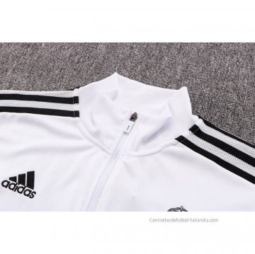 Chandal de Chaqueta del Real Madrid Nino 2022-2023 Blanco y Purpura