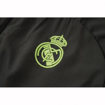 Chandal de Rompevientos del Real Madrid 2025-2026 Gris Verde