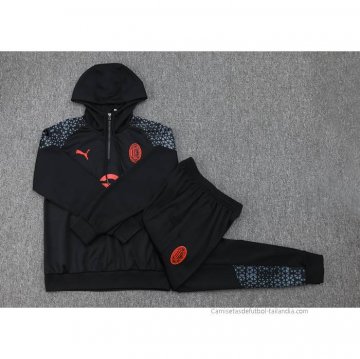 Chandal de Sudadera del AC Milan 2023-2024 Negro