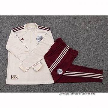 Chandal de Sudadera del Ajax Nino 2025-2026 Amarillo