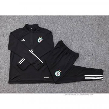 Chandal de Sudadera del Argelia 2023-2024 Negro