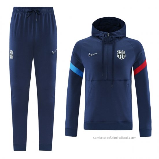Chandal de Sudadera del Barcelona 2021-2022 Azul Marino - Haga un click en la imagen para cerrar