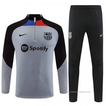 Chandal de Sudadera del Barcelona 2022-2023 Gris Chandal de Sudadera del Barcelona 2022-2023 Gris