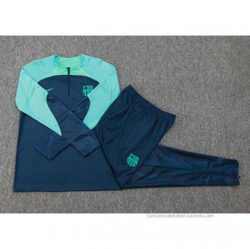 Chandal de Sudadera del Barcelona Nino 2023-2024 Azul
