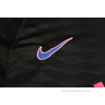 Chandal de Sudadera del Barcelona Nino 2021-2022 Negro