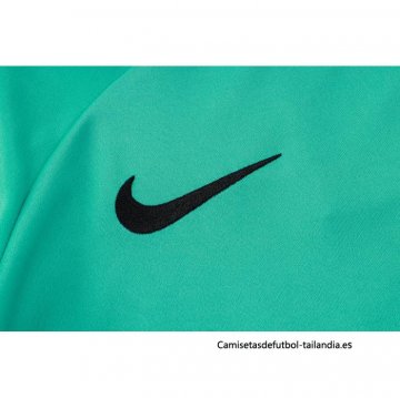 Chandal de Sudadera del Barcelona Nino 2023-2024 Verde Claro