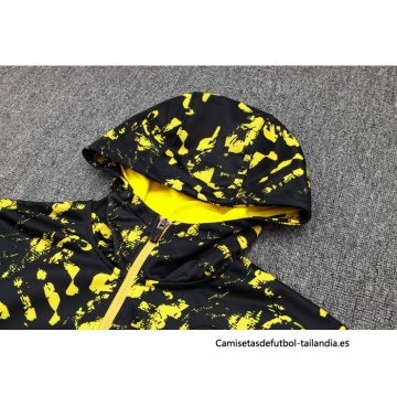Chandal de Sudadera del Borussia Dortmund 2023-2024 Negro y Amarillo