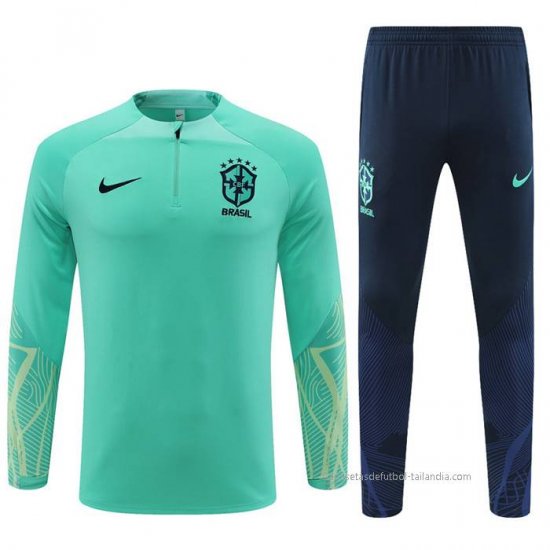 Chandal de Sudadera del Brasil 2022-2023 Verde - Haga un click en la imagen para cerrar