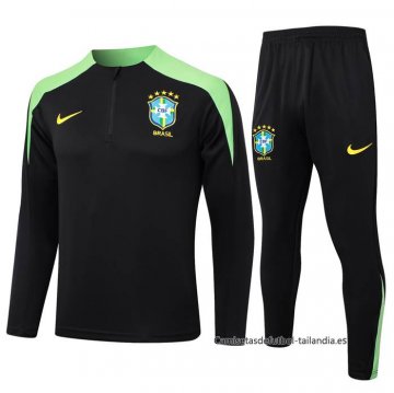 Chandal de Sudadera del Brasil 2024-2025 Negro Chandal de Sudadera del Brasil 2024-2025 Negro