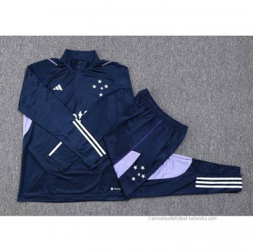 Chandal de Sudadera del Cruzeiro 2023-2024 Azul