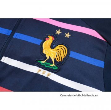 Chandal de Sudadera del Francia 2024-2025 Azul Oscuro