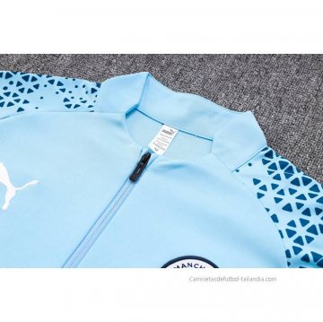Chandal de Sudadera del Manchester City 2023-2024 Azul