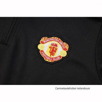 Chandal de Sudadera del Manchester United 2025-2026 Negro