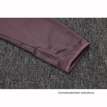 Chandal de Sudadera del Manchester United Nino 2025-2026 Purpura