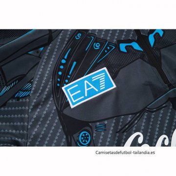 Chandal de Sudadera del Napoli Nino 2025-2026 Negro