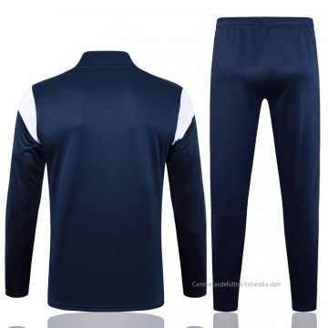 Chandal de Sudadera del Olympique Marsella 2023-2024 Azul Oscuro