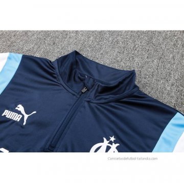 Chandal de Sudadera del Olympique Marsella 2023-2024 Azul Oscuro