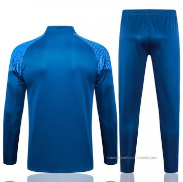 Chandal de Sudadera del Olympique Marsella Nino 2023-2024 Azul