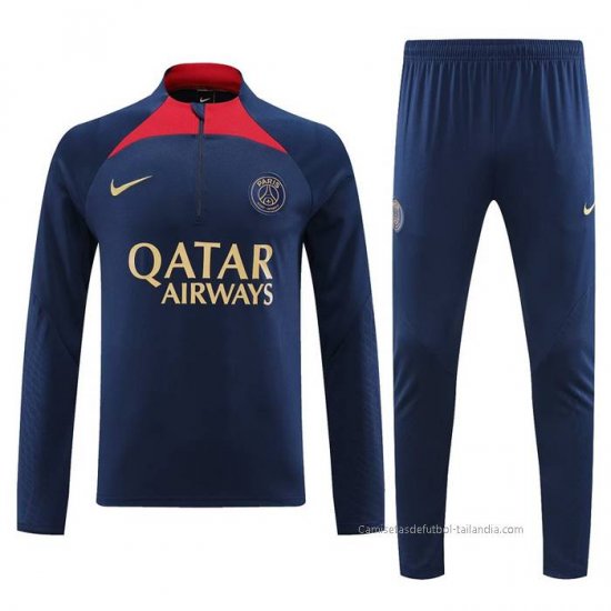 Chandal de Sudadera del Paris Saint-Germain 2023-2024 Azul - Haga un click en la imagen para cerrar
