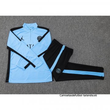 Chandal de Sudadera del Paris Saint-Germain 2023-2024 Azul Claro