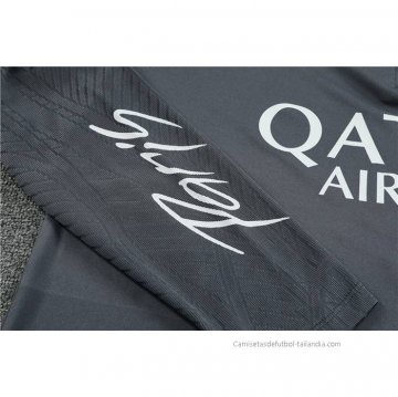 Chandal de Sudadera del Paris Saint-Germain Jordan Nino 2023-2024 Gris