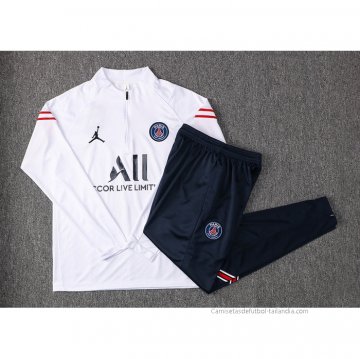 Chandal de Sudadera del Paris Saint-Germain Nino 2021-2022 Blanco