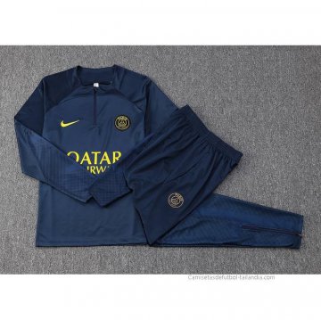 Chandal de Sudadera del Paris Saint-Germain Nino 2023-2024 Azul