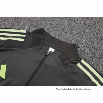 Chandal de Sudadera del Real Madrid 2025-2026 Gris Verde