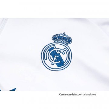 Chandal de Sudadera del Real Madrid Nino 2024-2025 Blanco