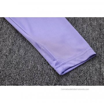 Chandal de Sudadera del Real Madrid Nino 2022-2023 Purpura
