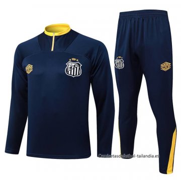 Chandal de Sudadera del Santos 2025-2026 Azul Chandal de Sudadera del Santos 2025-2026 Azul
