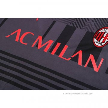Chandal del AC Milan Manga Corta 2022-2023 Gris