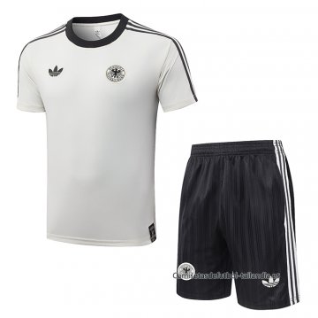 Chandal del Alemania Manga Corta 2026-2027 Crema - Pantalon Corto